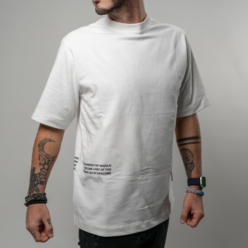 Berna T-shirt In Felpa Bianco Uomo