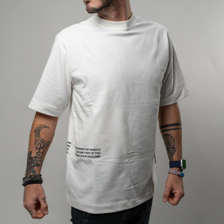 Berna T-shirt In Felpa Bianco Uomo