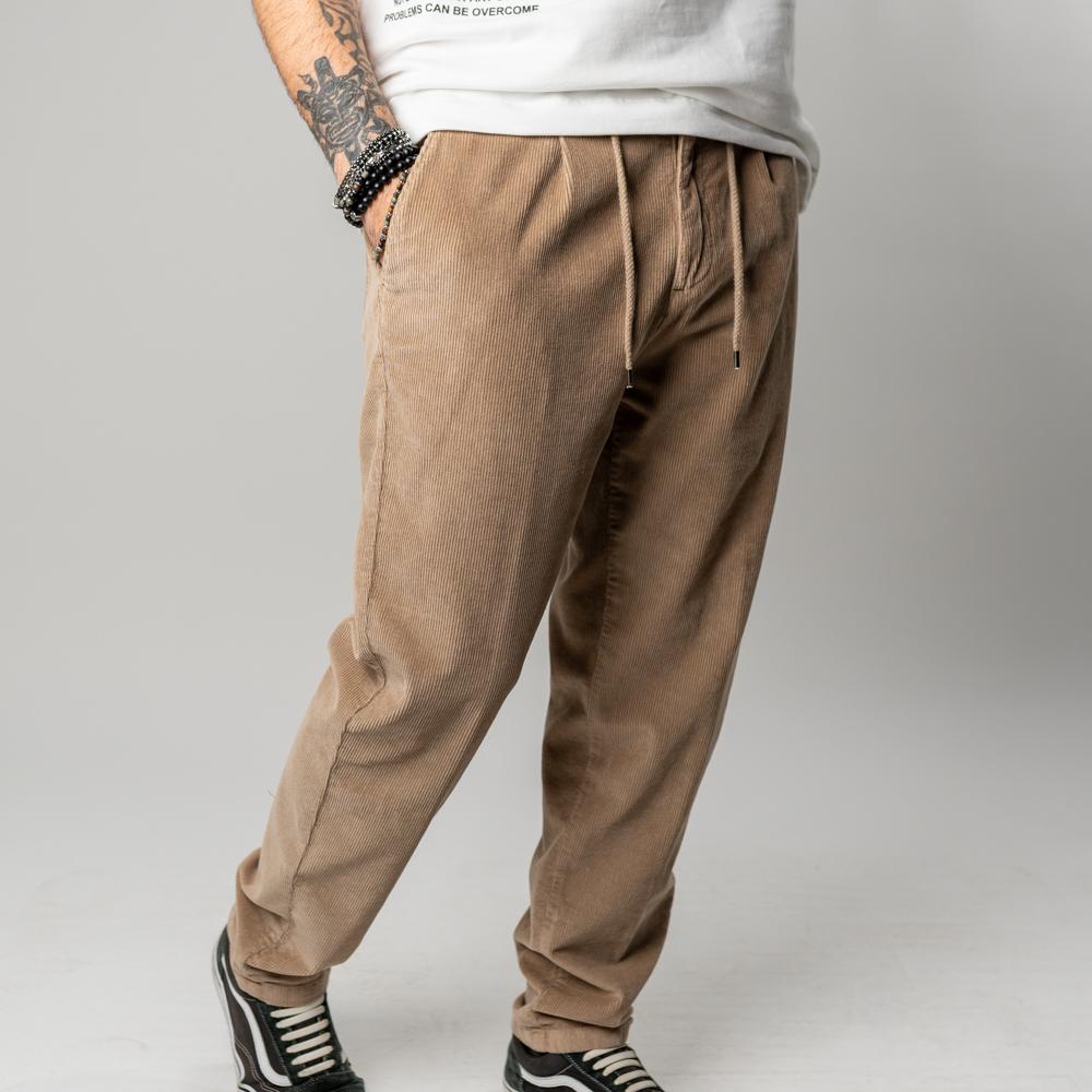 Berna Pantalaccio in Velluto a Coste Coloniale Uomo