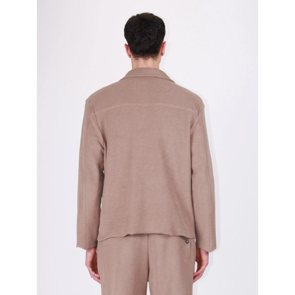 Berna Overshirt Con Maxi Tasche Terra Uomo