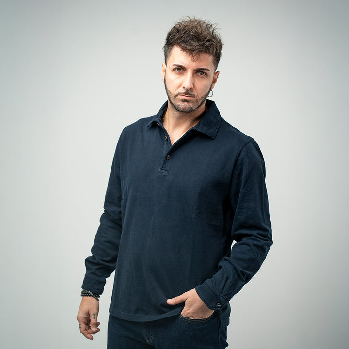 Bl'ker Polo Navy Uomo