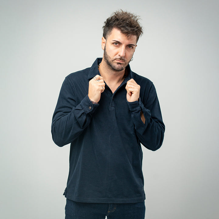 Bl'ker Polo Navy Uomo