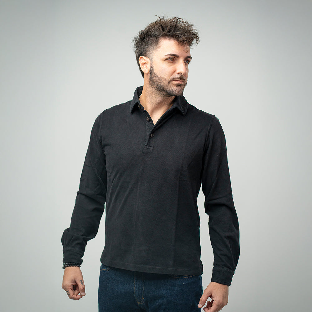 Bl'ker Polo Black Uomo