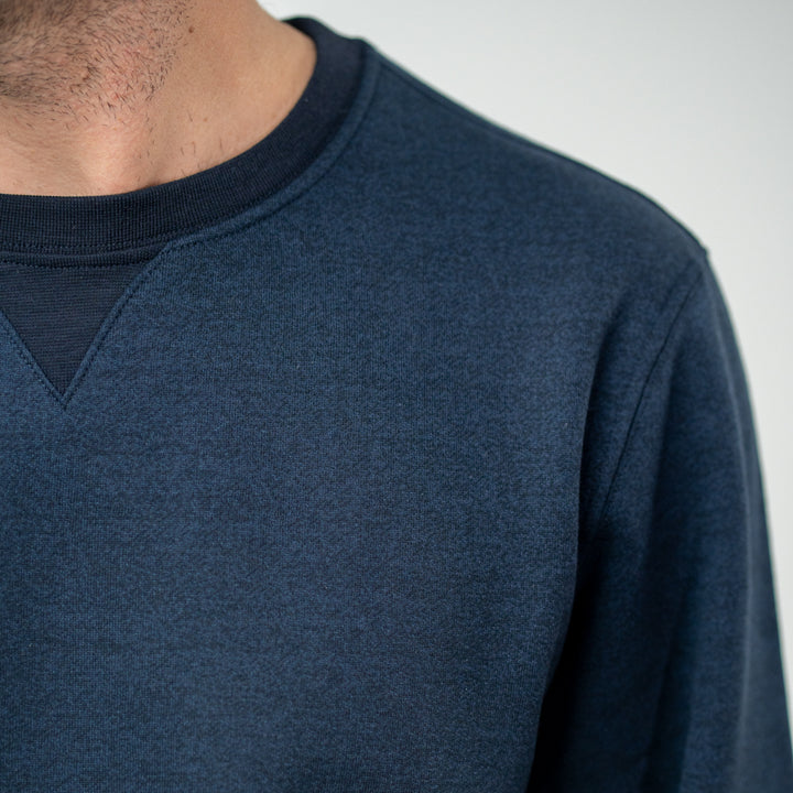 Bl'ker Felpa Girocollo Navy Uomo