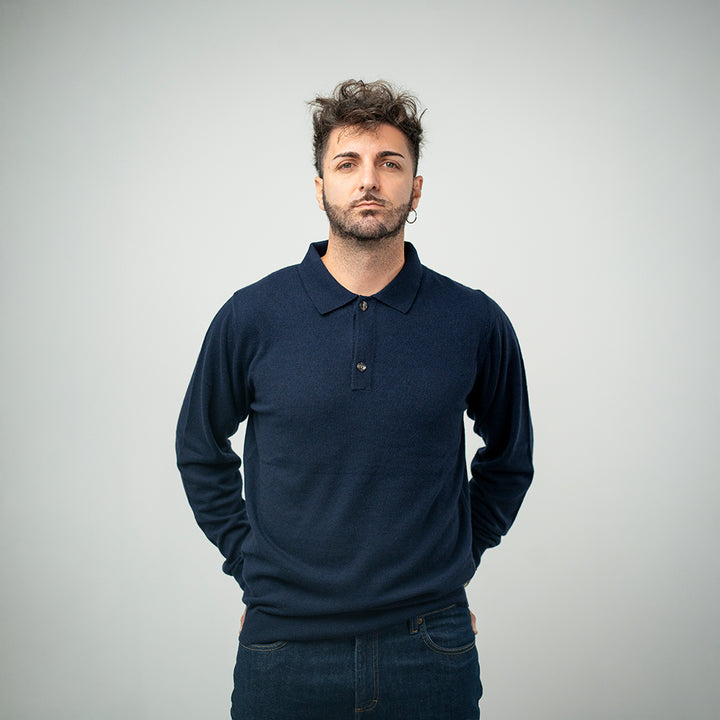 Bl'ker Polo Navy Uomo