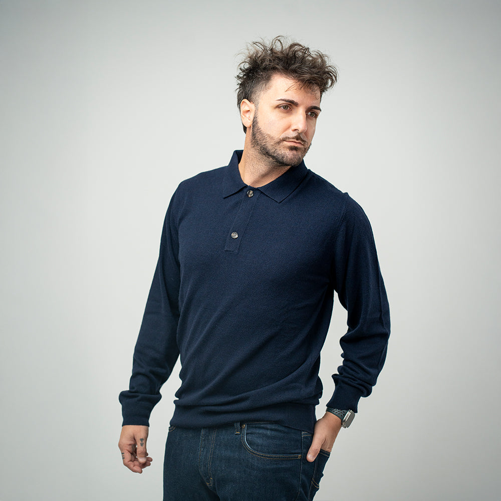 Bl'ker Polo Navy Uomo