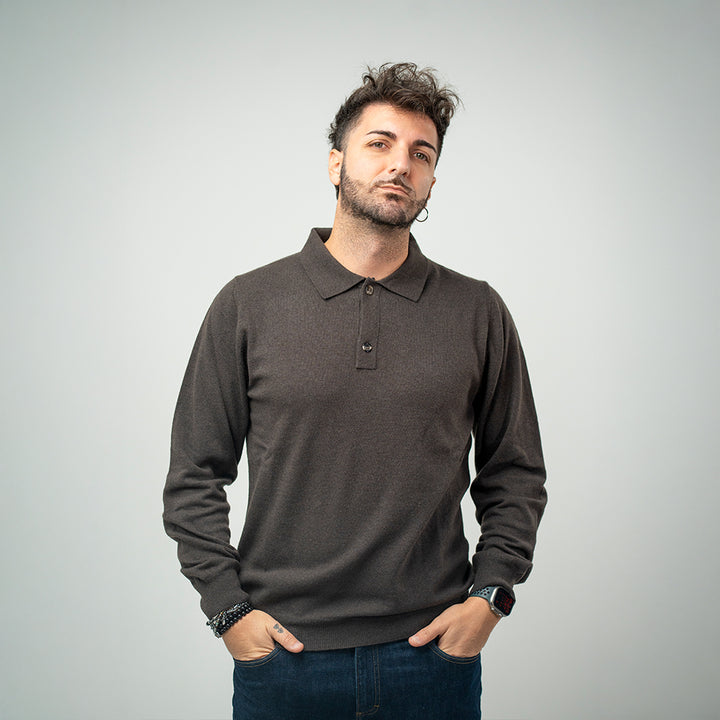 Bl'ker Polo Brown Uomo