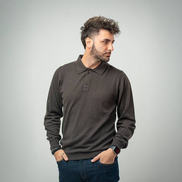 Bl'ker Polo Brown Uomo