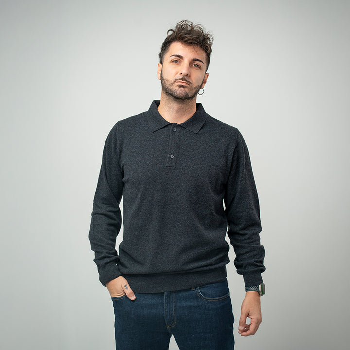 Bl'ker Polo Grey Uomo
