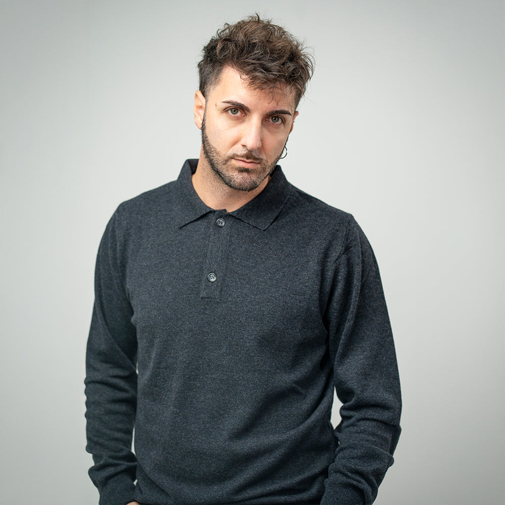 Bl'ker Polo Grey Uomo