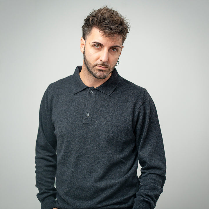 Bl'ker Polo Grey Uomo