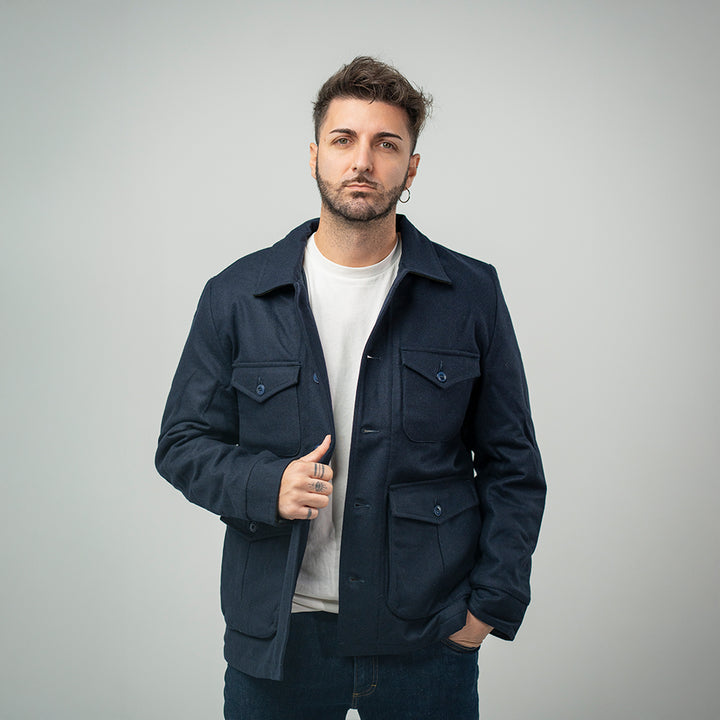 Bl'ker Smith Wool Navy Uomo