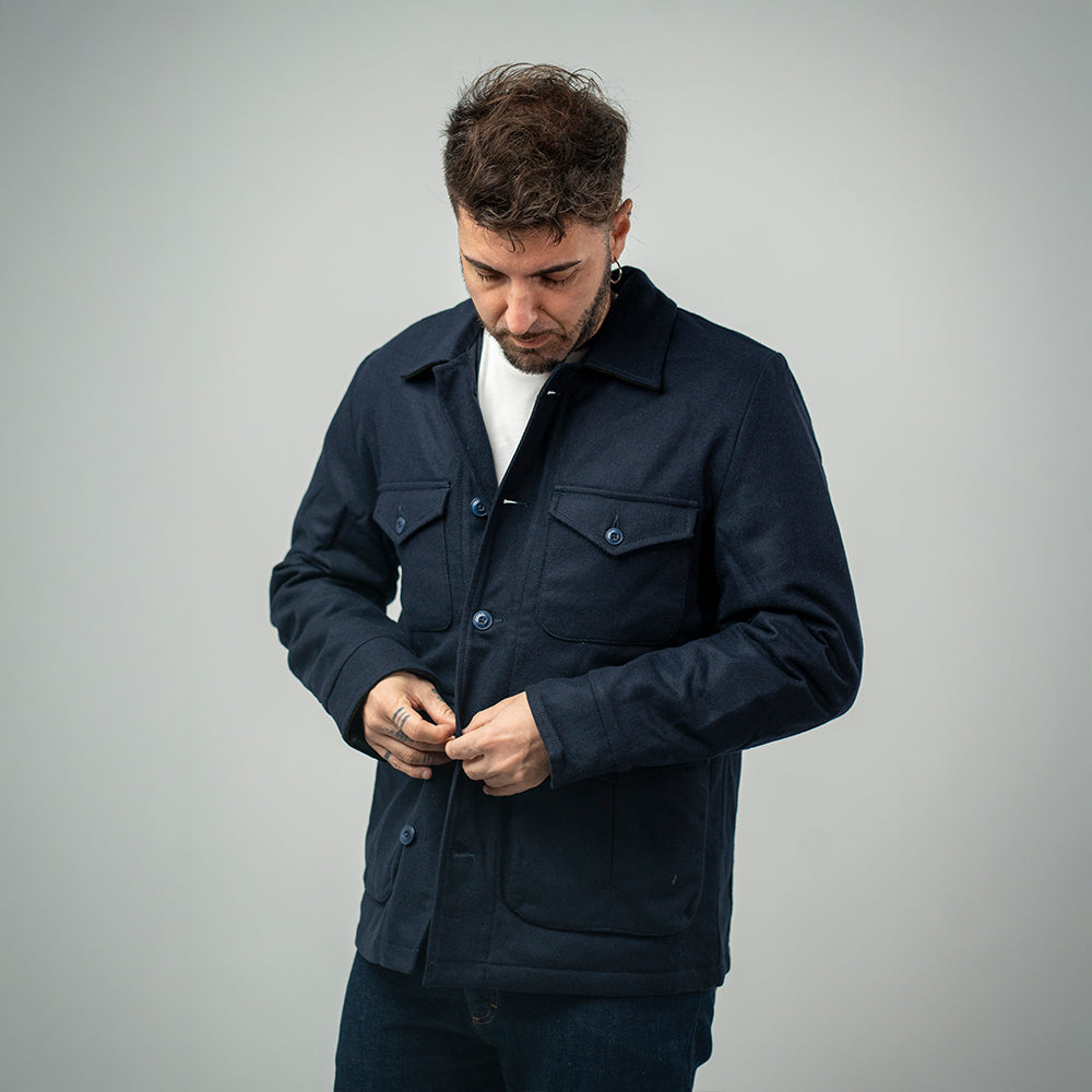 Bl'ker Smith Wool Navy Uomo