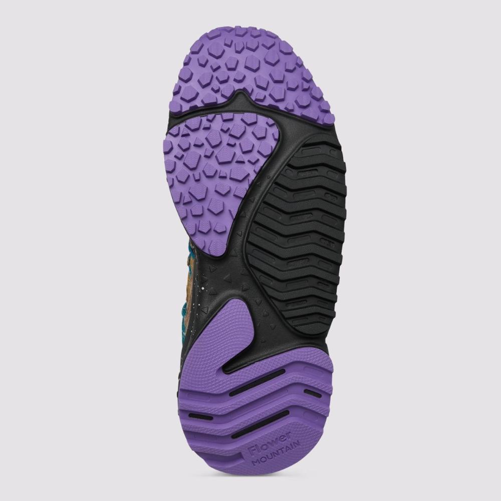 Flower Mountain Yamabushi Uni Sneakers in Suede e Tessuto Tecnico Marrone-Grigio