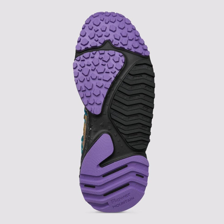 Flower Mountain Yamabushi Uni Sneakers in Suede e Tessuto Tecnico Marrone-Grigio