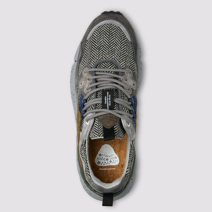 Flower Mountain Yamano 3 Uni Sneakers in Suede e Tessuto Antracite