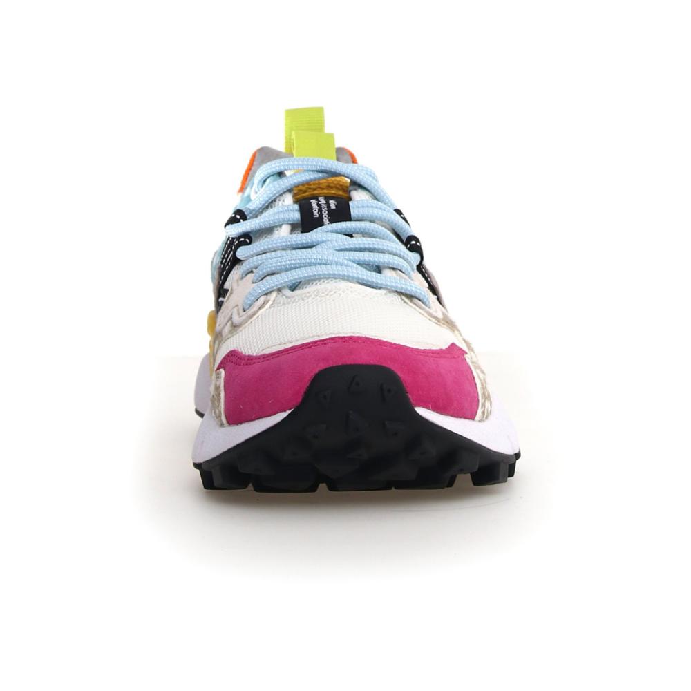 Flower Mountain Yamano 3 Suede Rete Pony Hair Red White Donna