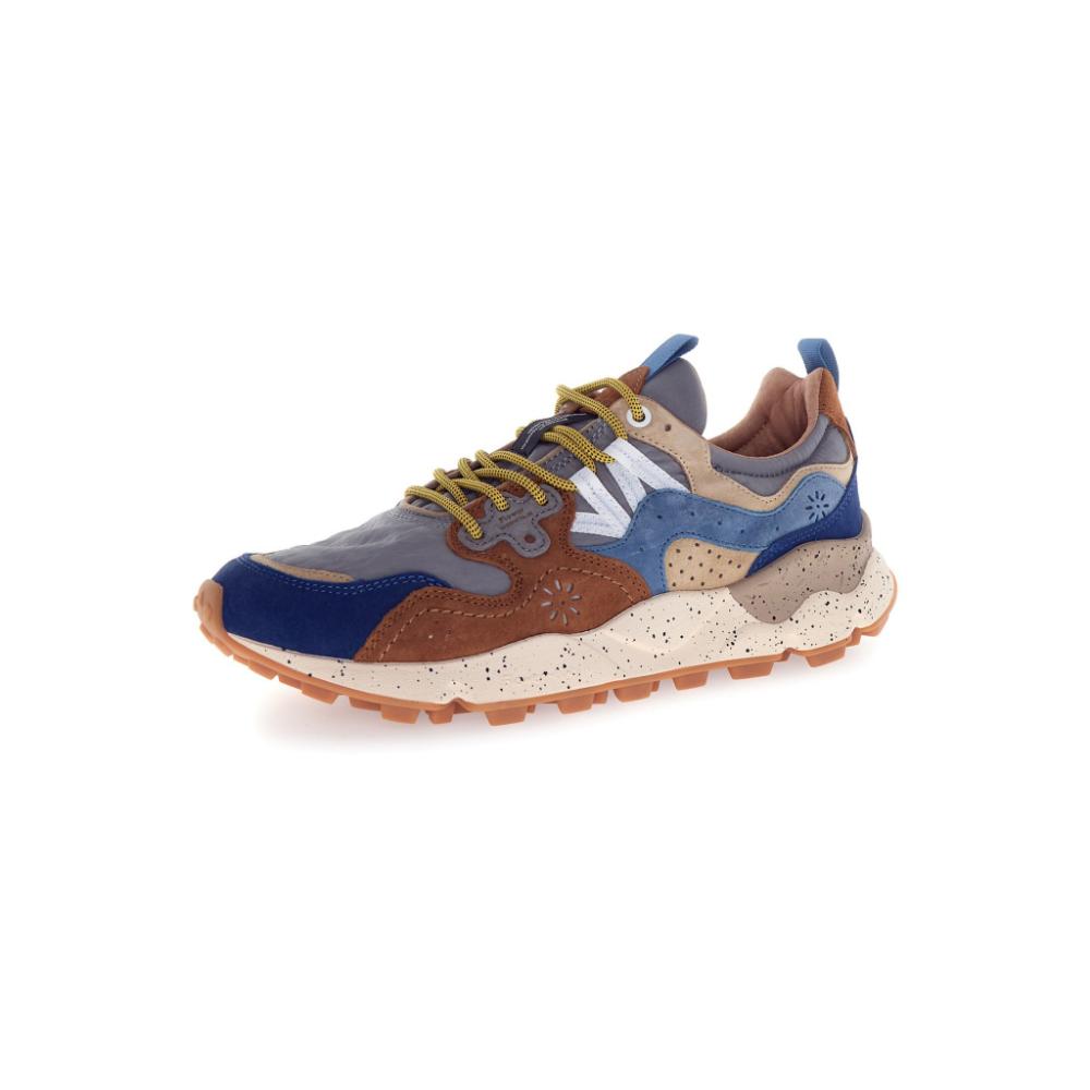 Flower Mountain Sneakers Yamano 3 Brown Deep Petrol