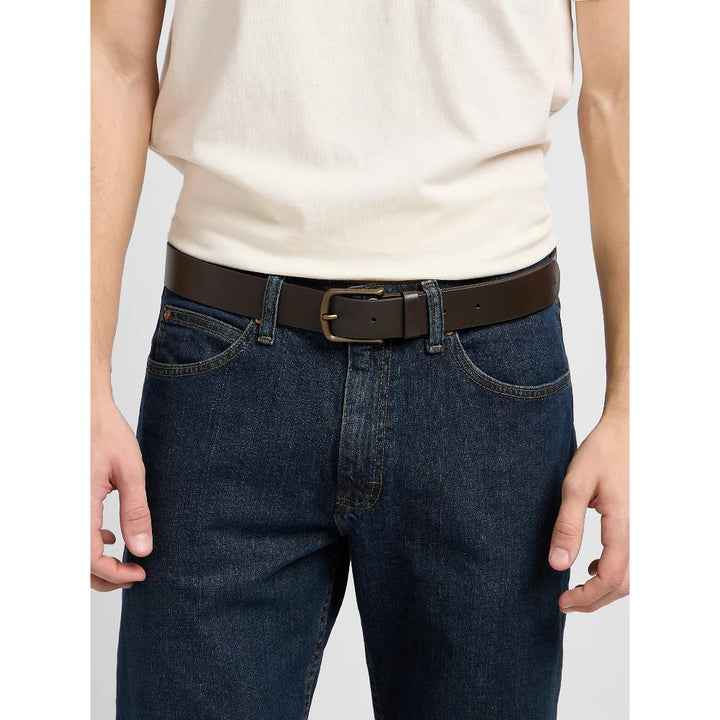 Lee Core Leather Belt Dark Brown Uomo