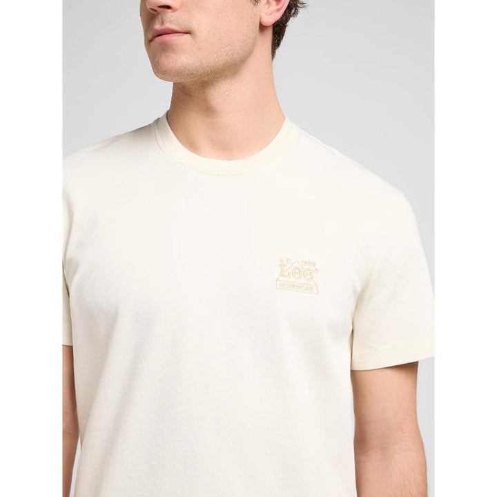 Lee Workwear Relaxed Essential Tee Ecru Uomo