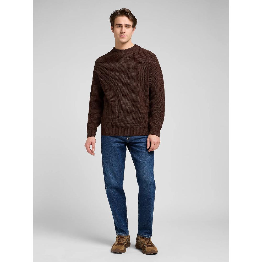 Lee Relaxed Chunky Crew Neck Sweater Arabica Uomo
