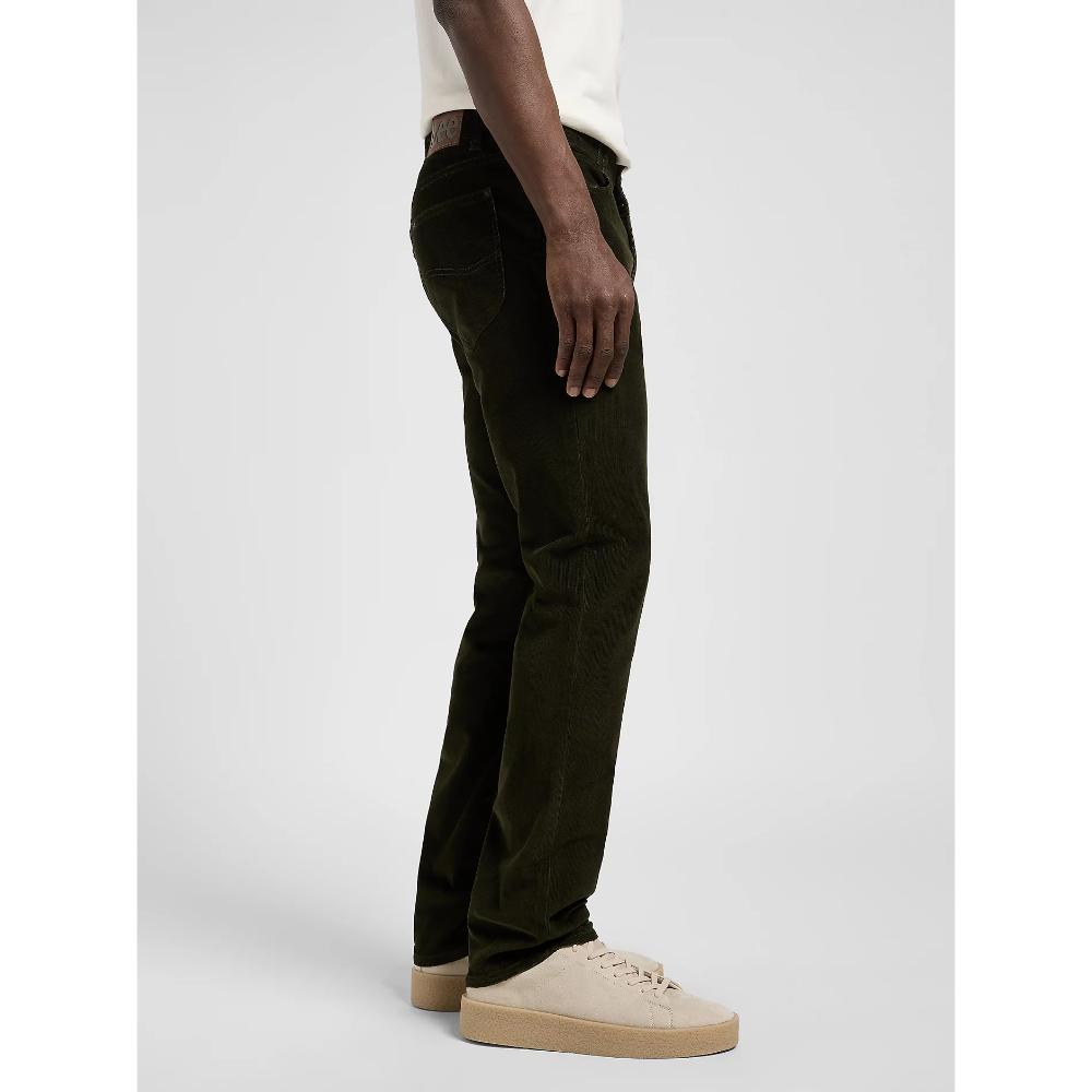Lee Slim Slim Mvp Corduroy Pant Olive Night Uomo