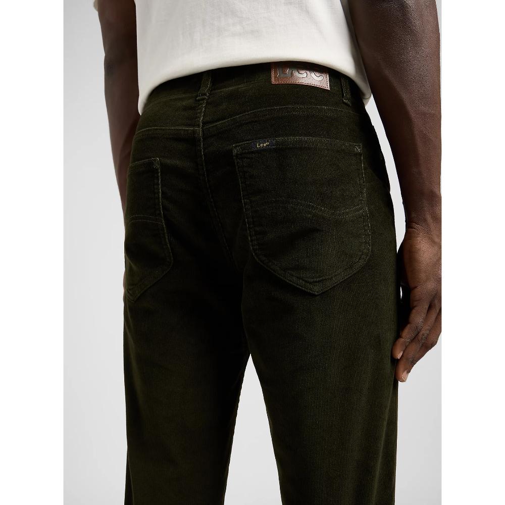 Lee Slim Slim Mvp Corduroy Pant Olive Night Uomo