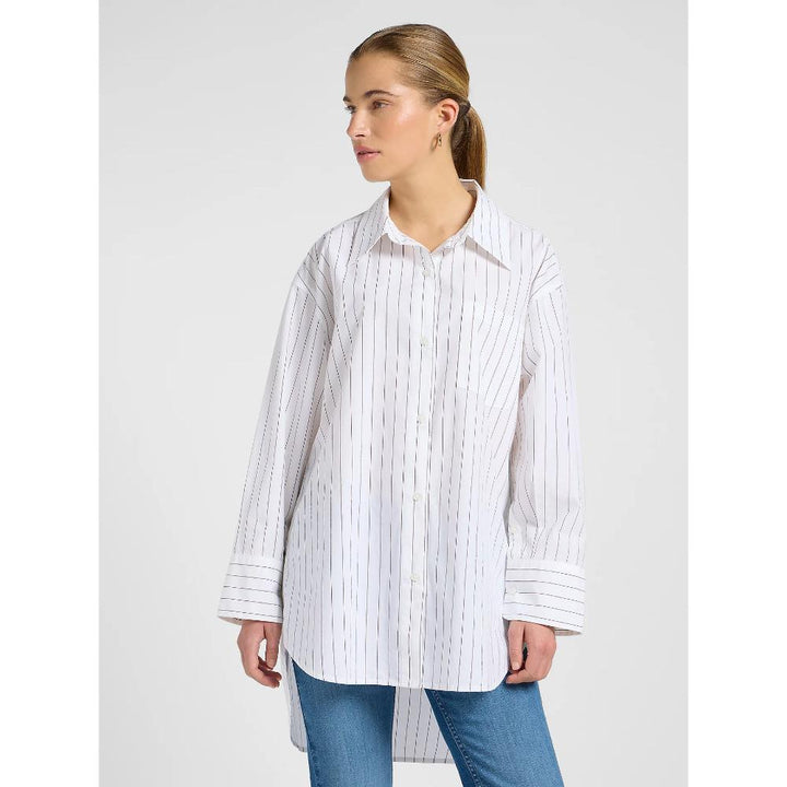 Lee Loose Shirt Bistre Stripe Donna