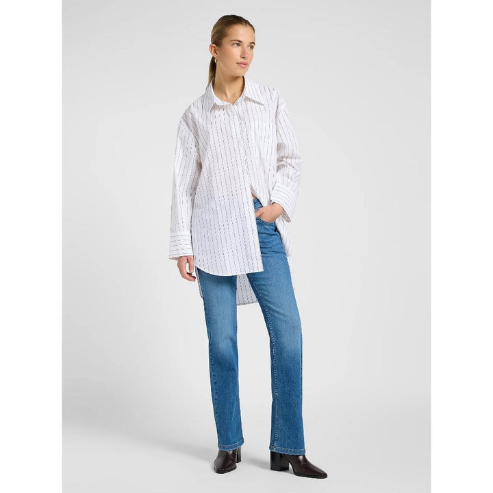 Lee Loose Shirt Bistre Stripe Donna