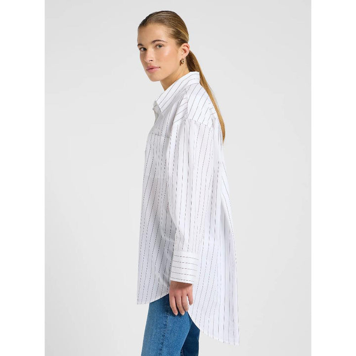 Lee Loose Shirt Bistre Stripe Donna