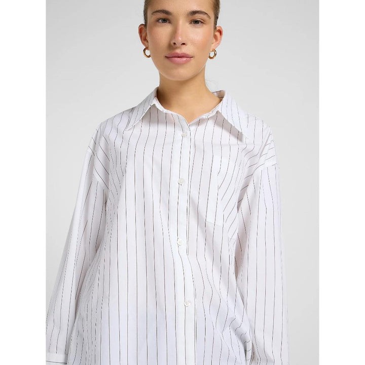 Lee Loose Shirt Bistre Stripe Donna