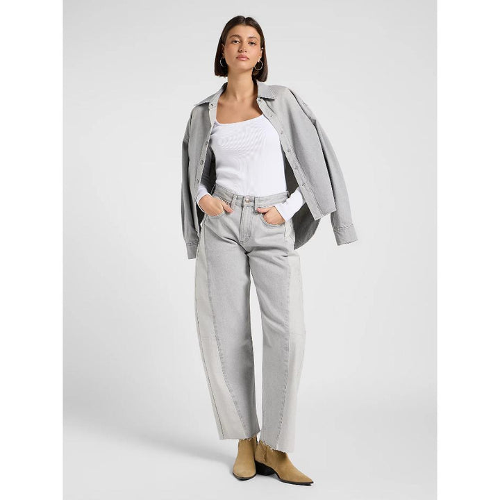 Lee Rider Barrel Loose Jean Dusk Gray Donna