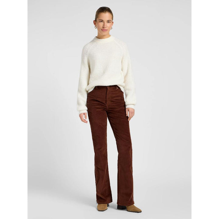 Lee Regular Knit Sweater Ecru Donna