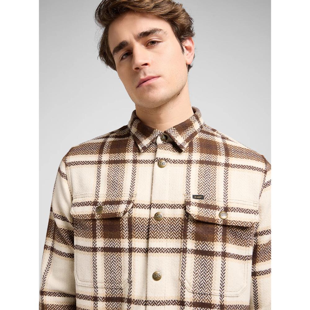 Lee Relaxed Overshirt Arabica Plaid Uomo