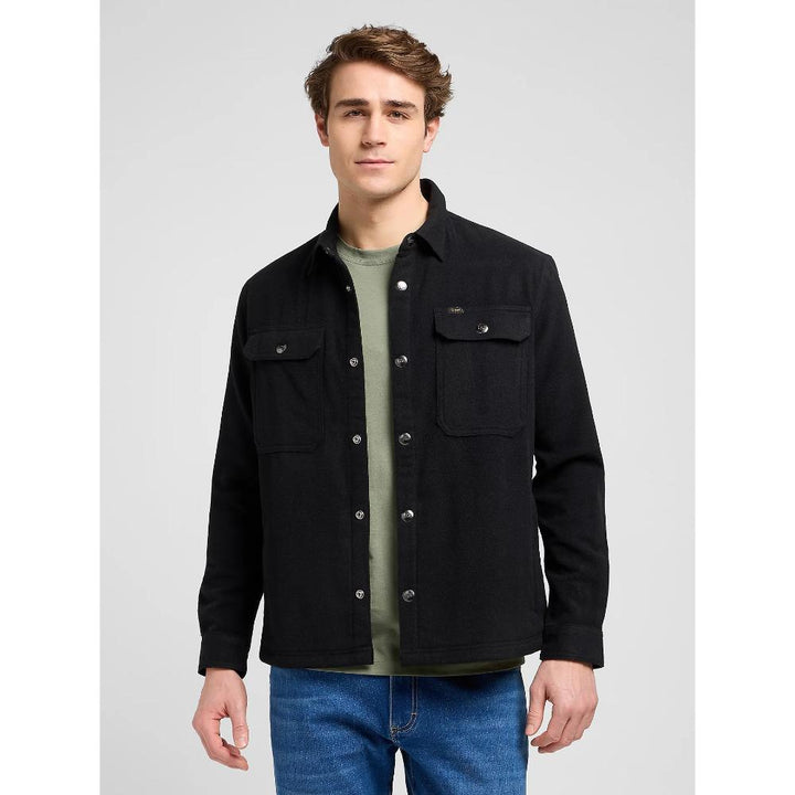 Lee Relaxed Overshirt Unionall Black Uomo