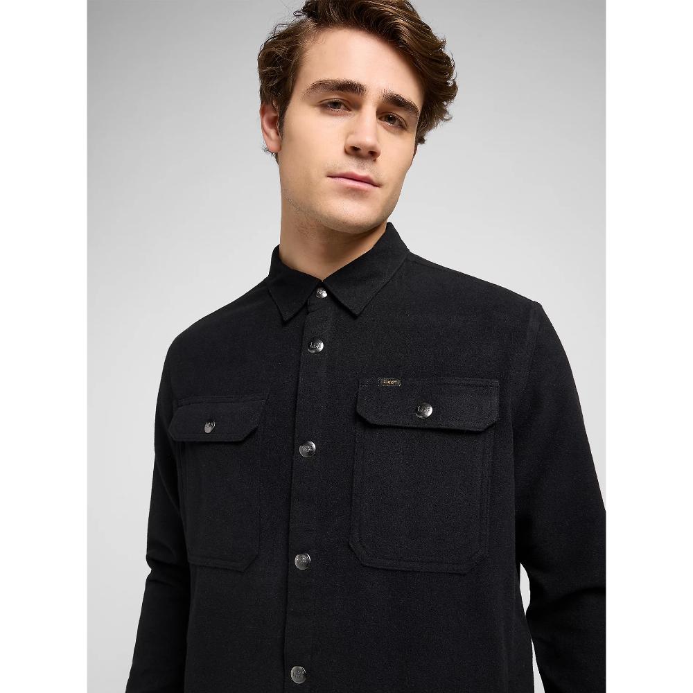 Lee Relaxed Overshirt Unionall Black Uomo