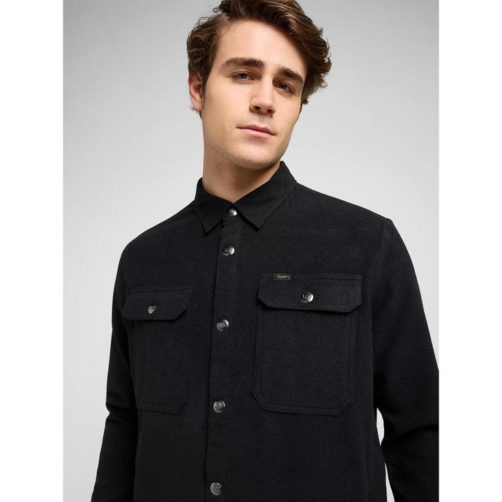 Lee Relaxed Overshirt Unionall Black Uomo