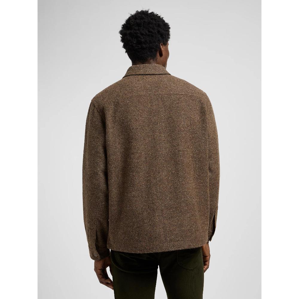 Lee Relaxed Overshirt Brown Jaspe Uomo