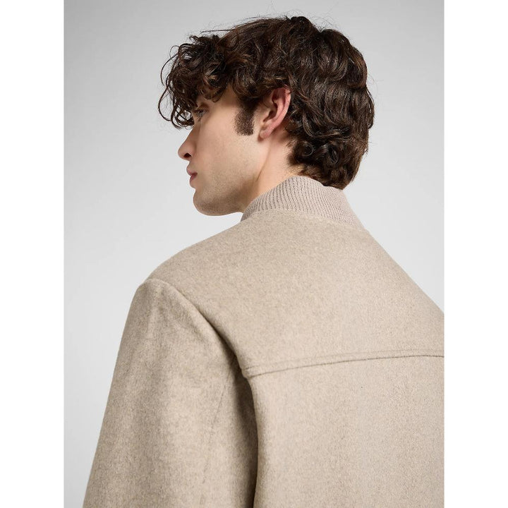 Lee Regular Wool Bomber Jacket Warm Gray Heather Uomo