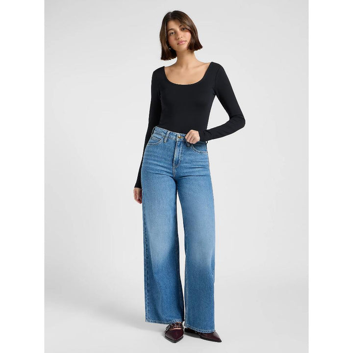 Lee Stella Wide Leg Jean Threaded Donna