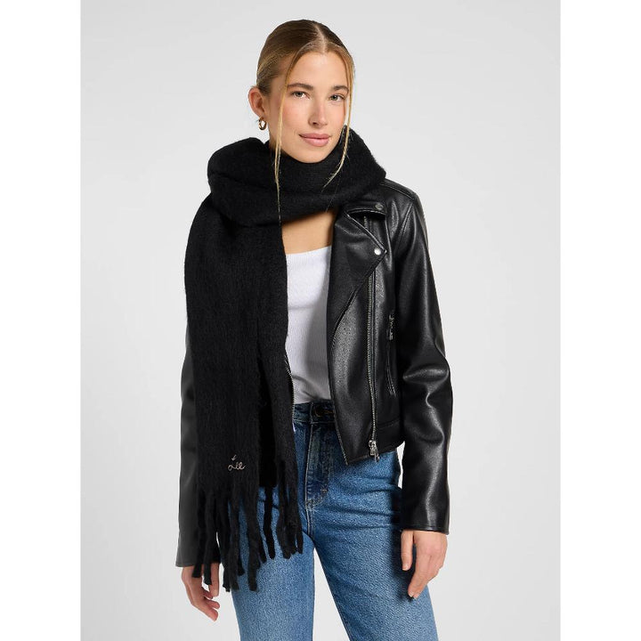 Lee Tassel Scarf Black Donna