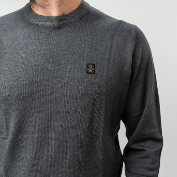 Refrigiwear Bennet Wash Pullover Maglione Grigio Melange