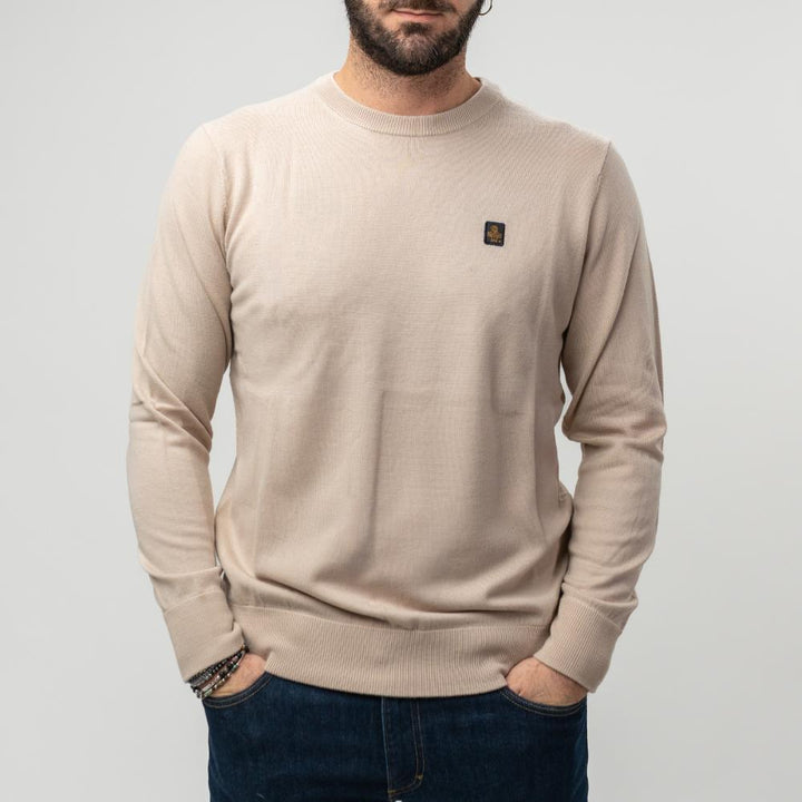 Refrigiwear Bennet Pullover Maglione Beige Uomo
