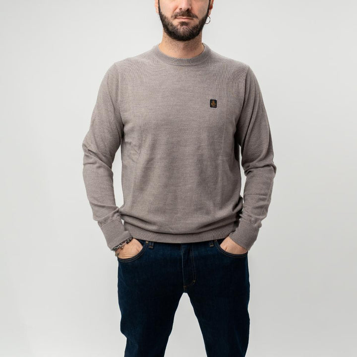 Refrigiwear Bennet Pullover Maglione Tortora Uomo
