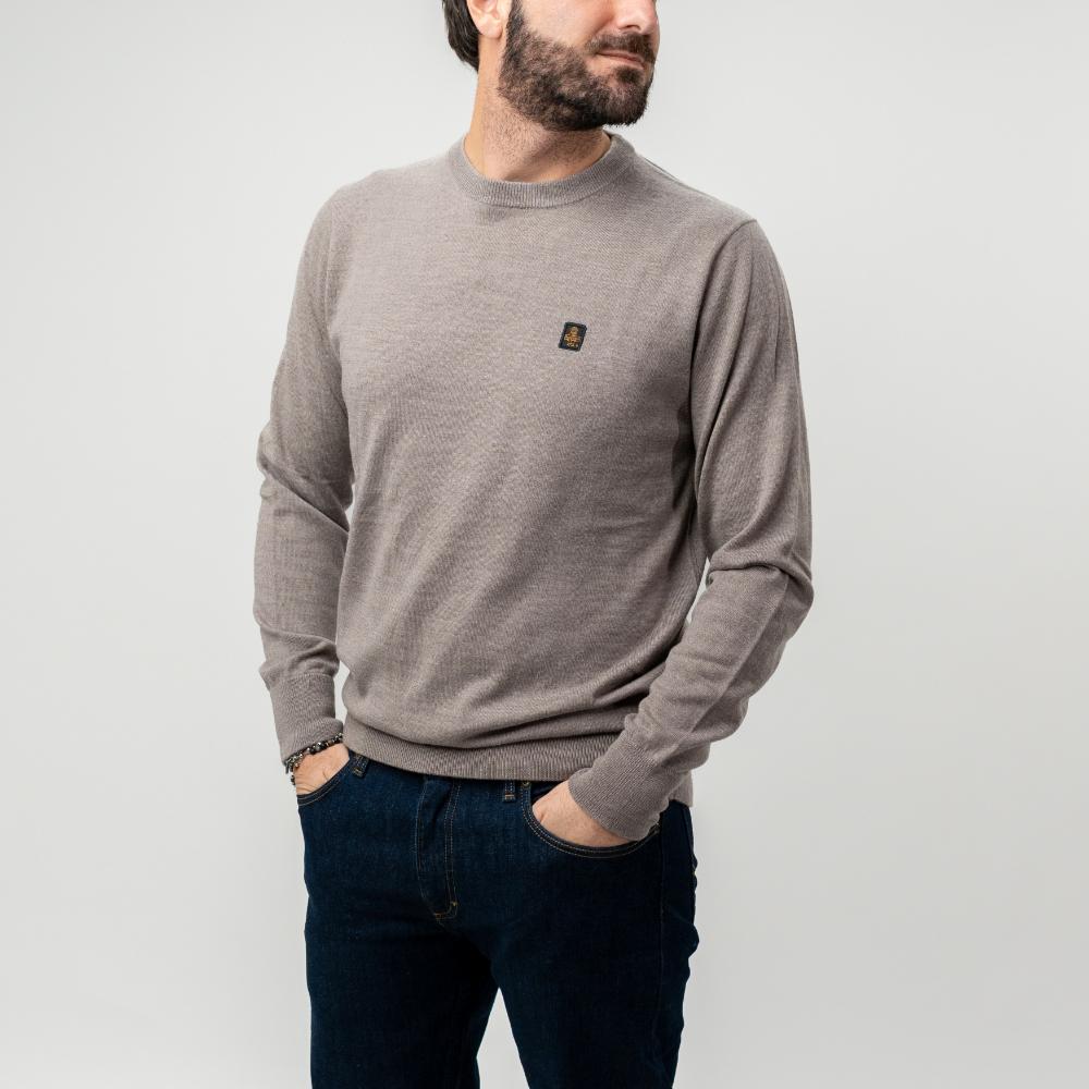 Refrigiwear Bennet Pullover Maglione Tortora Uomo