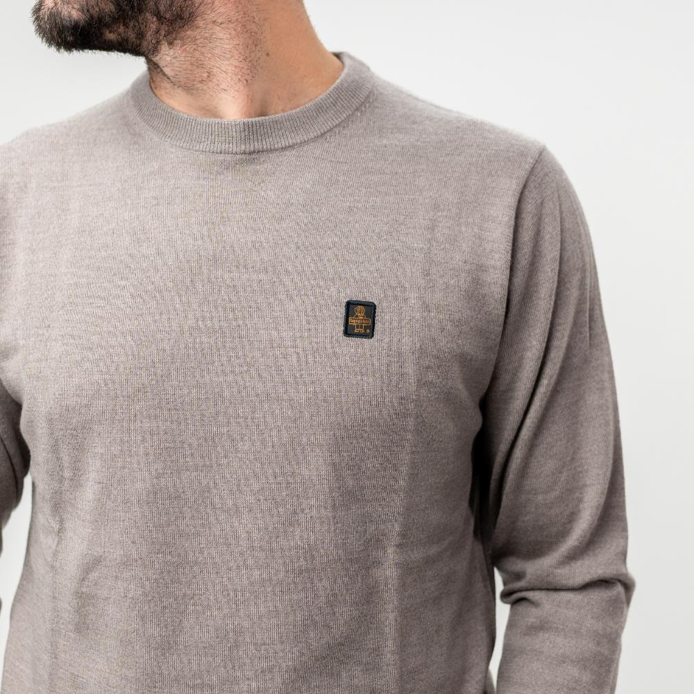 Refrigiwear Bennet Pullover Maglione Tortora Uomo