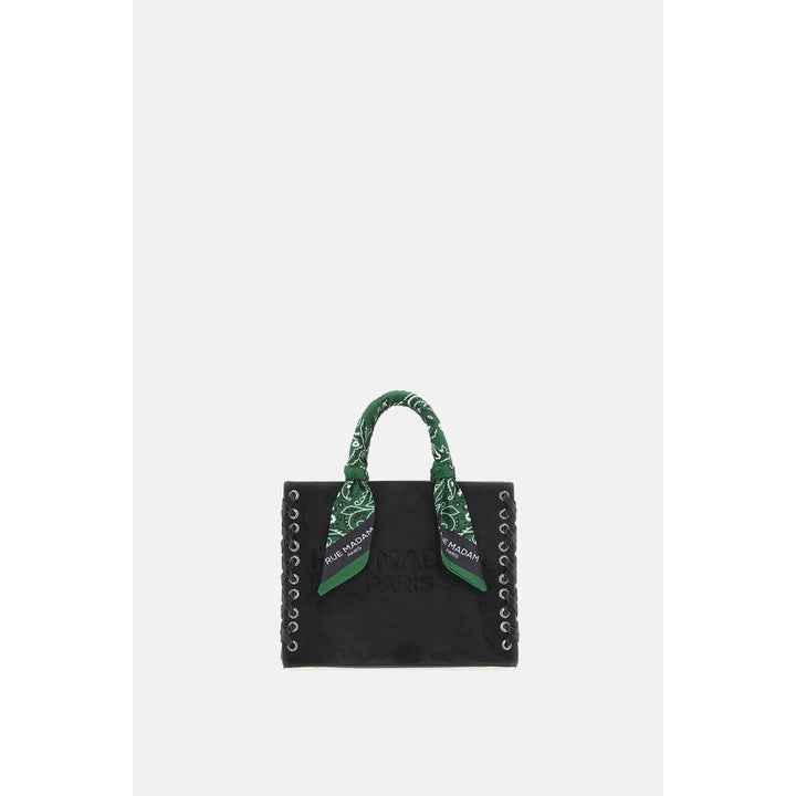 Rue Madam Paris Apache Mini Tote Suede Black Donna