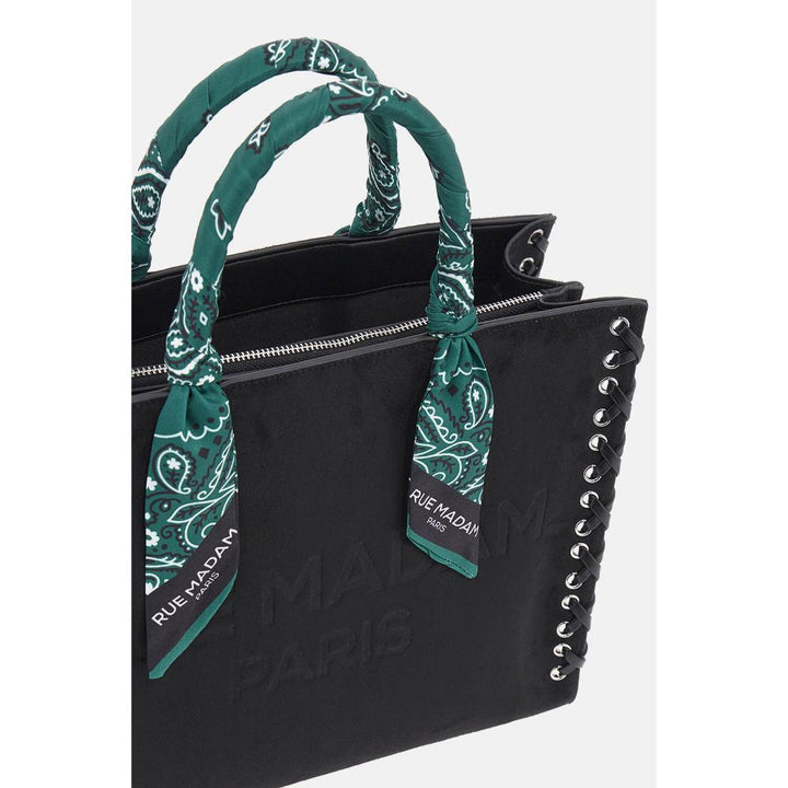 Rue Madam Paris Apache Mini Tote Suede Black Donna