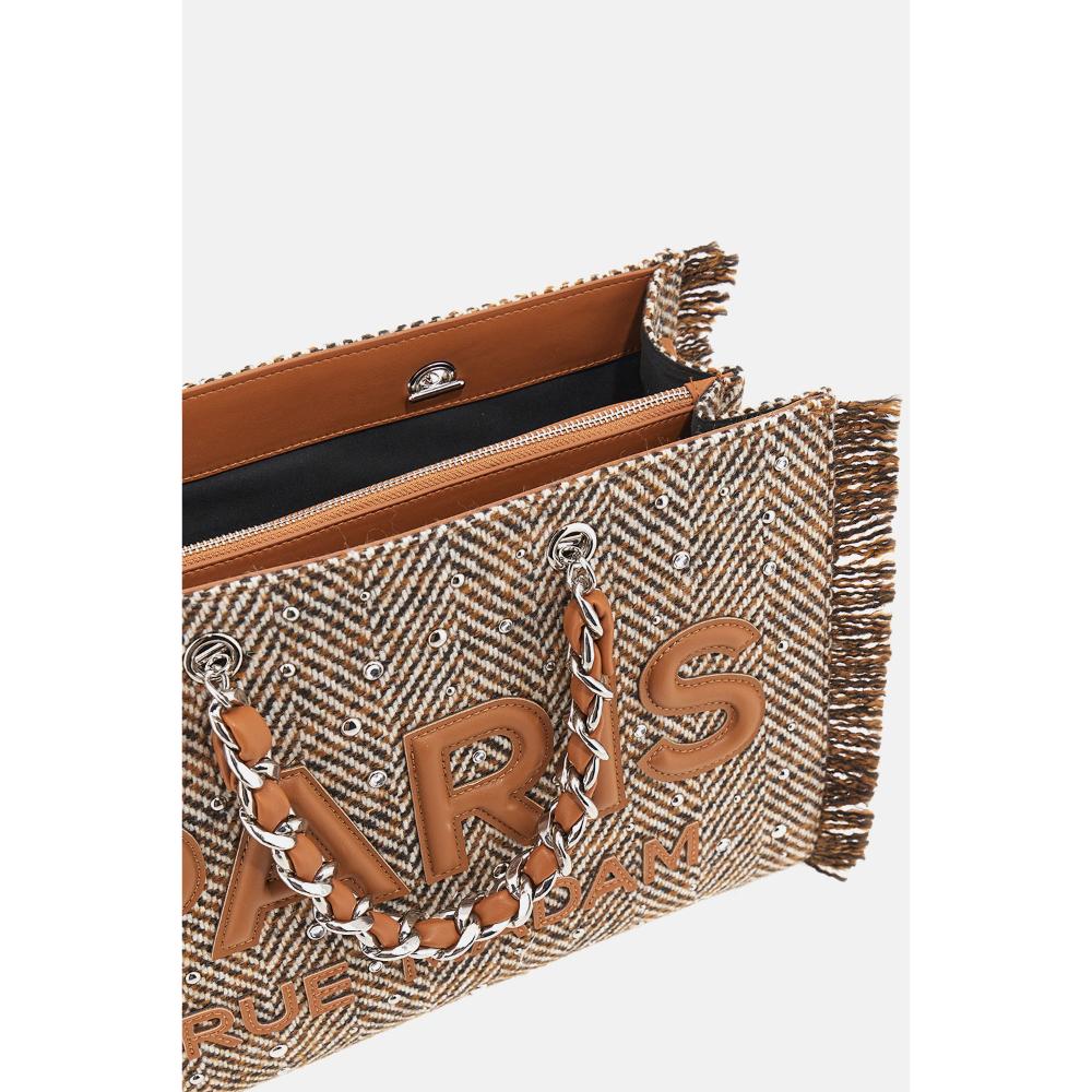 Rue Madam Paris Harris Tote Tweed Cognac Donna