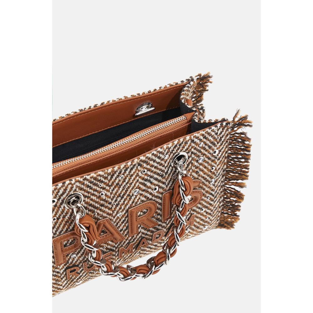 Rue Madam Paris Harris Mini Tote Tweed Cognac Donna